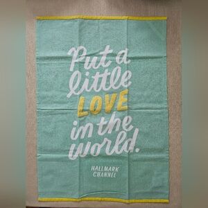 NWOT Hallmark Channel "Put a Little Love in the World" Kitchen Towel